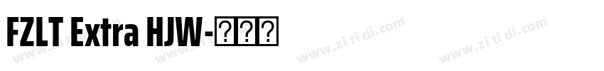 FZLT Extra HJW字体转换